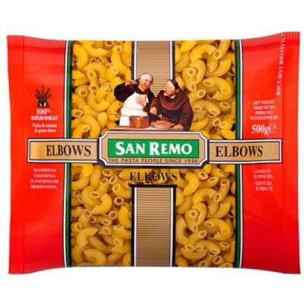SAN REMO ELBOW PASTA (12S X 500G)