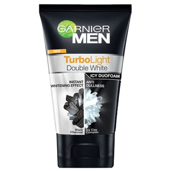 GARNIER MEN TURBOLIGHT DOUBLE WHITE DUO FOAM (100ML)