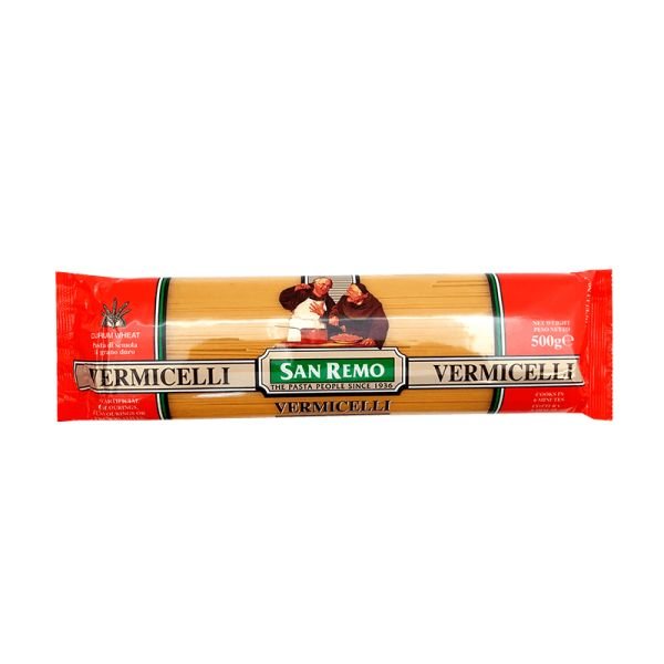 SAN REMO DURUM WHEAT PASTA VERMICELLI (500G)