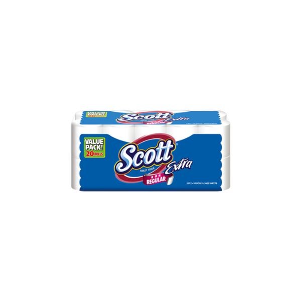 SCOTT EXTRA TOILET TISSUE (20 ROLLS X 180 SHEETS)