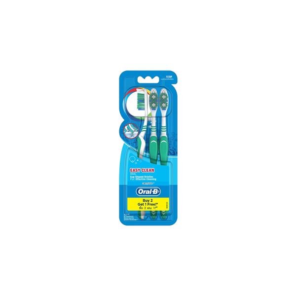 ORAL B COMPLETE EASY CLEAN MEDIUM TOOTHBRUSH (3 PIECES