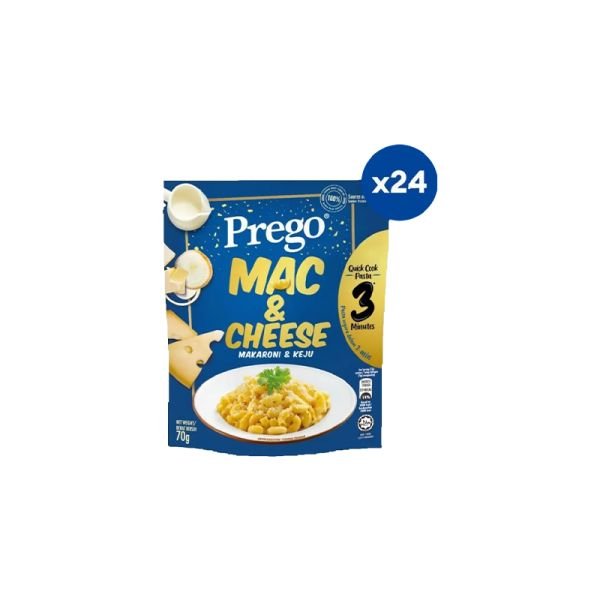PREGO QUICK COOK PASTA MAC AND CHEESE BUNDLE (24 X 72G)