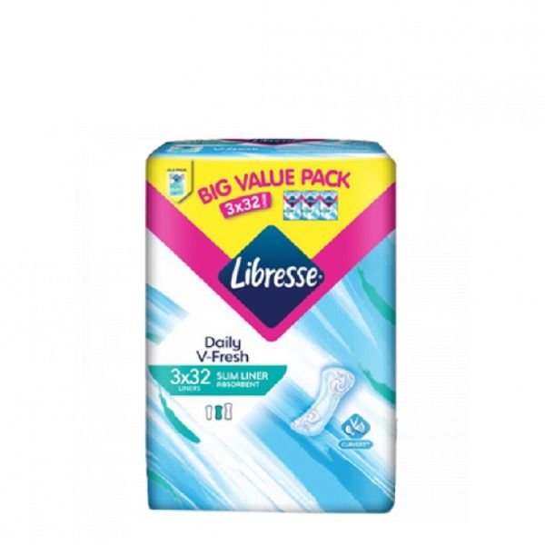 LIBRESSE MAXIMUM PROTECTION SLIM PANTYLINERS (3X32