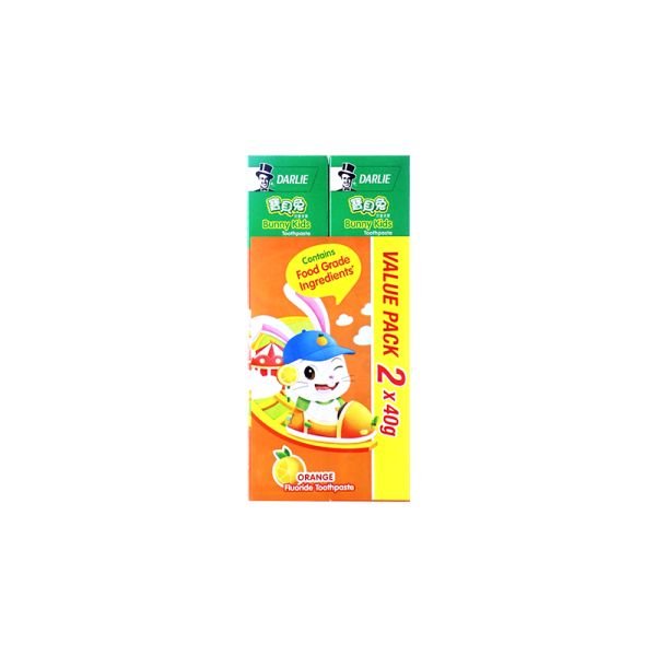 DARLIE KIDS ORANGE TOOTHPASTE TWIN PACK (2 X 40G)