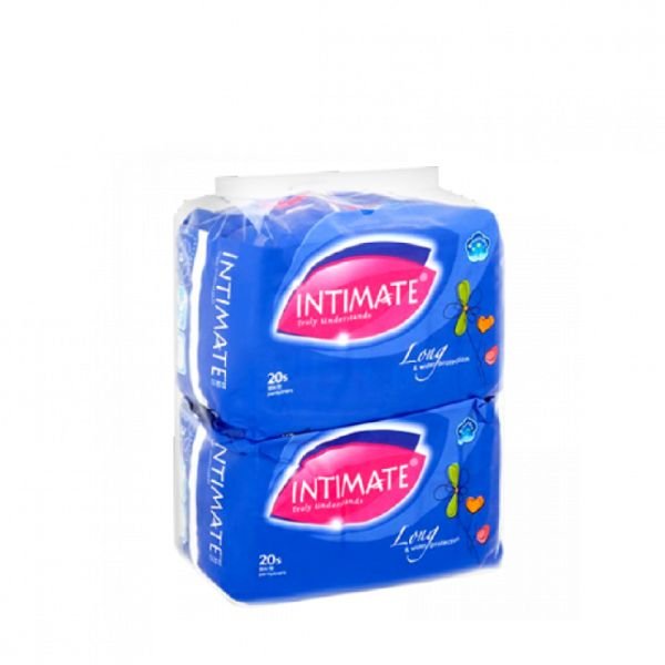 INTIMATE LONG PANTYLINERS OF 180MM TWIN PACK (2X20