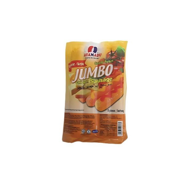AYAMADU JUMBO CHICKEN SAUSAGE WITH CHEESE (8X100G)