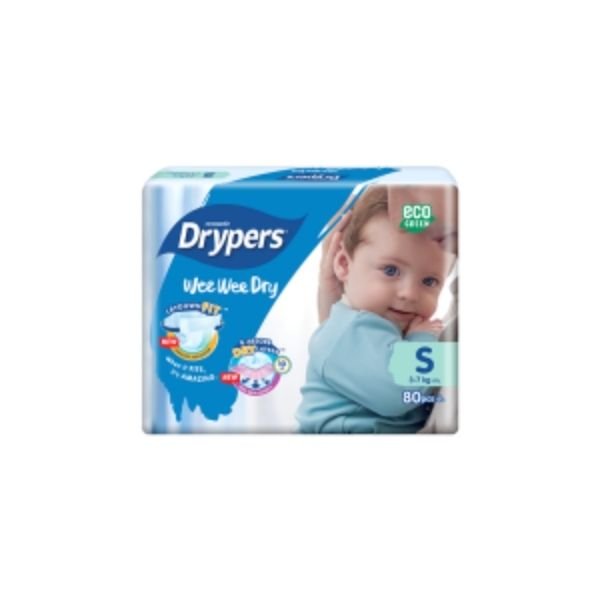 DRYPERS WEE WEE DRY MEGA PACK - SIZE S (80'S)