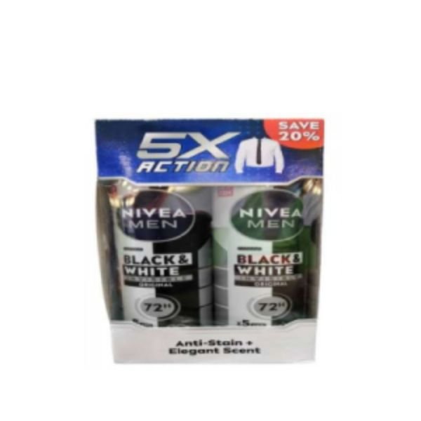 NIVEA DEO SPRAY(M) B&W T/P 1X2X150ML