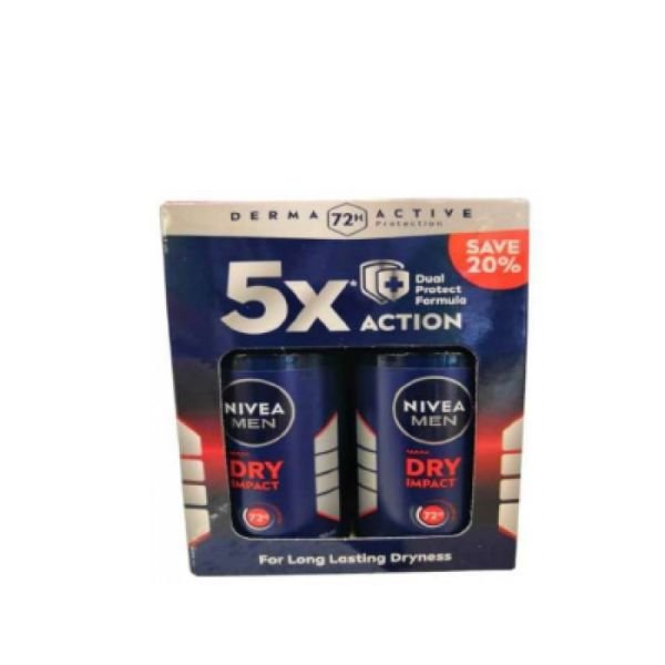 NIVEA (M) R/ON DRY TP 1X2X50ML