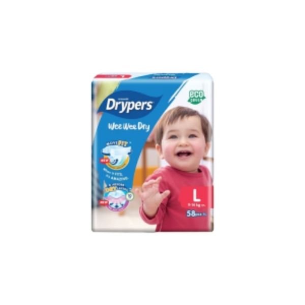 DRYPERS WEE WEE DRY MEGA PACK - SIZE L (58'S)