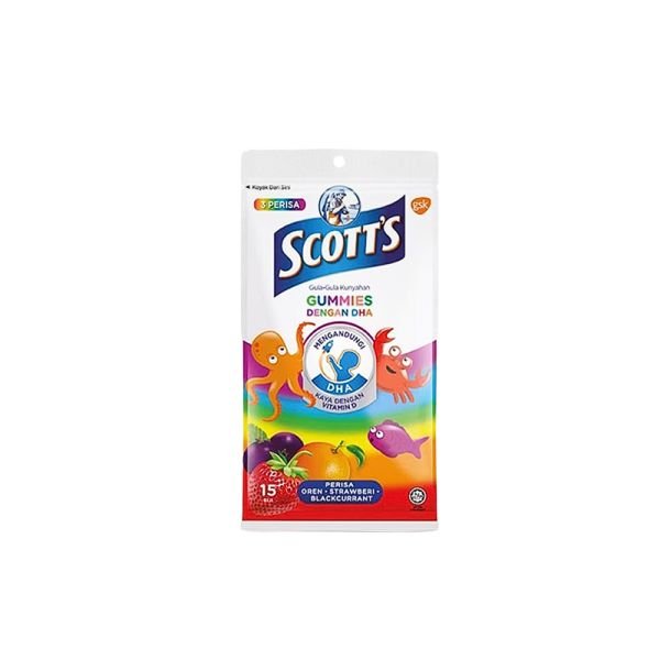 SCOTT'S DHA GUMMIES - ASSORTED FLAVORS (15S)