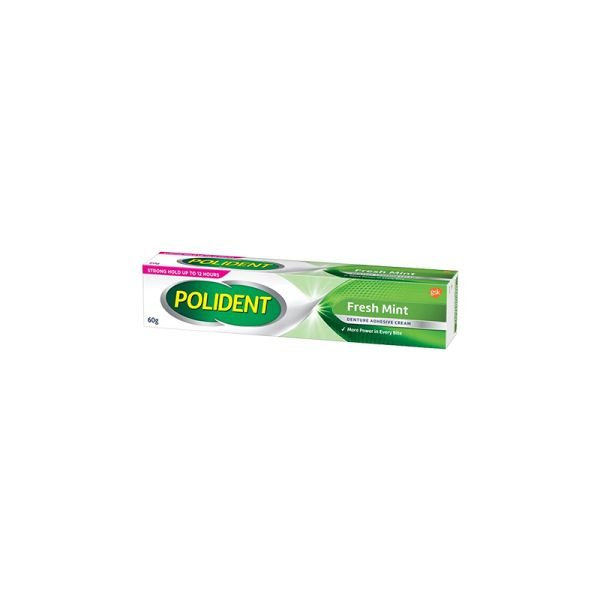 POLIDENT ADHESIVE CREAM FRESH MINT (60G)
