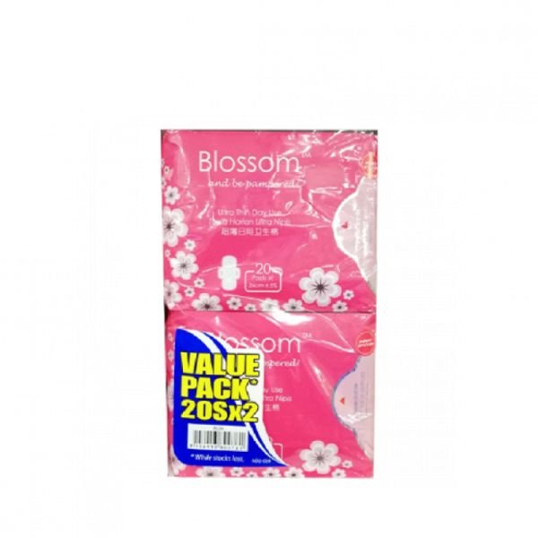 BLOSSOM DAY ULTRA THIN WING TWIN PACK (2 X 20 PIECES)