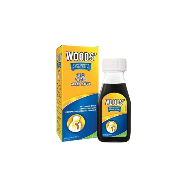WOODS' PEPPERMINT ADULT COUGH SYRUP (100ML)