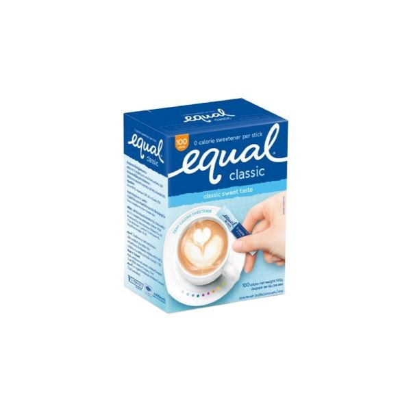 EQUAL CLASSIC SWEETENER STICKS (100'S)