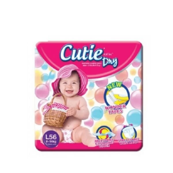 CUTIE DRY MEGA PACK - SIZE L (56'S)