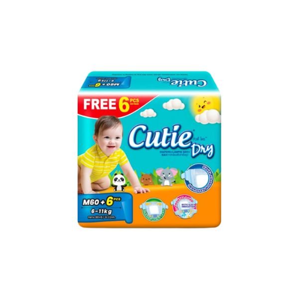 CUTIE DRY MEGA PACK - SIZE M (66'S)
