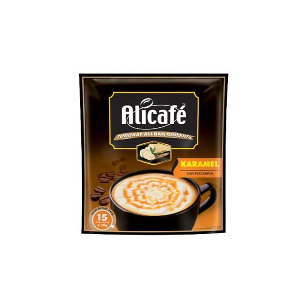 ALICAFE TONGKAT ALI & GINSENG 5-IN-1 CARAMEL (15S X 36G)