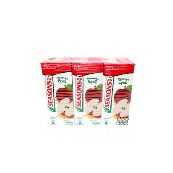 F&N SEASONS APPLE FRUIT DRINK PACK (6 X 250ML)