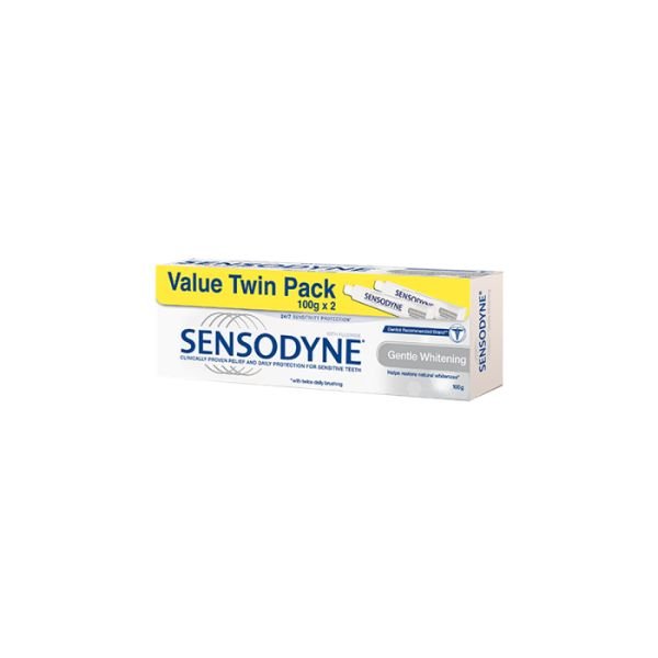 SENSODYNE GENTLE WHITENING TOOTHPASTE (2 X 100G)
