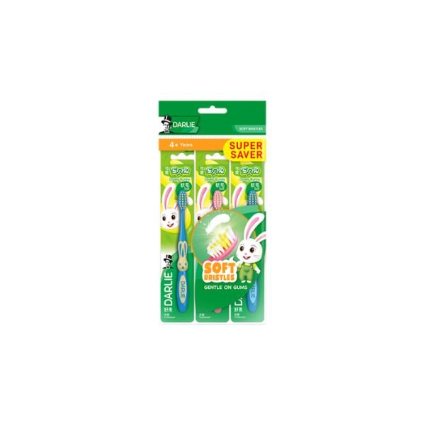 DARLIE LITTLE BUNNY CHILD TOOTHBRUSH SOFT VALUE PACK (3 PIECES)
