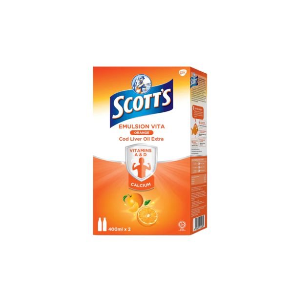 SCOTT'S EMULSION ORANGE - TWIN PACK (2X400ML)